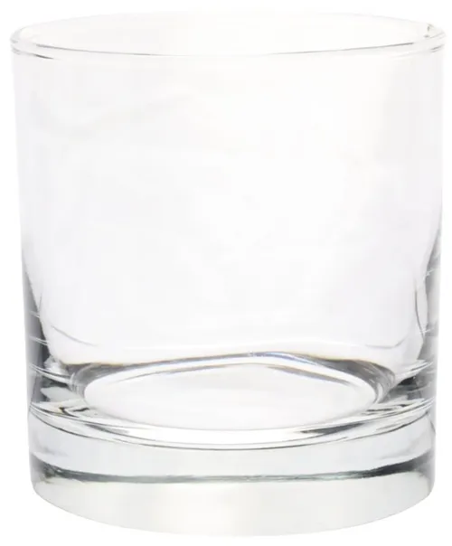 Clear Glass Rocks Tumbler