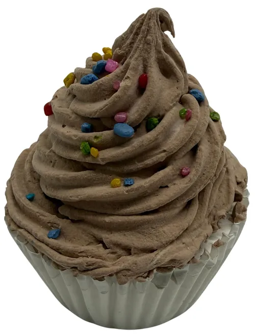 Artificial Chocolate With Sprinkles Cupcake
