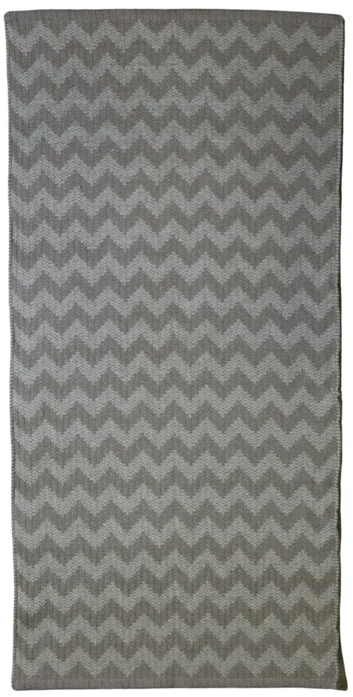 Cream & Beige Chevron Entry Mat Rug 2'5
