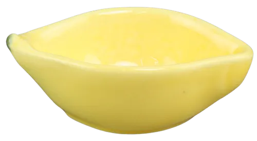 Yellow Ceramic Lemon Pinch Bowl