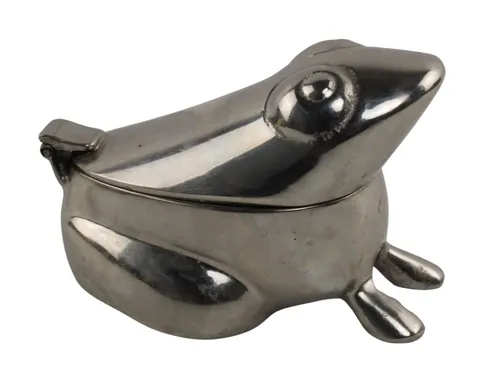 Metal Frog Hinged Box