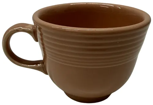 Peach Ceramic Teacup