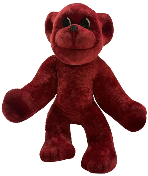 Vintage Red Foam Monkey Toy