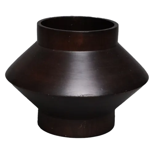 Single Tier Geometric Wooden Vase