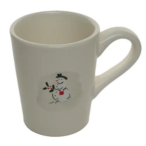 Red Handbag Snowwoman Christmas  Mug