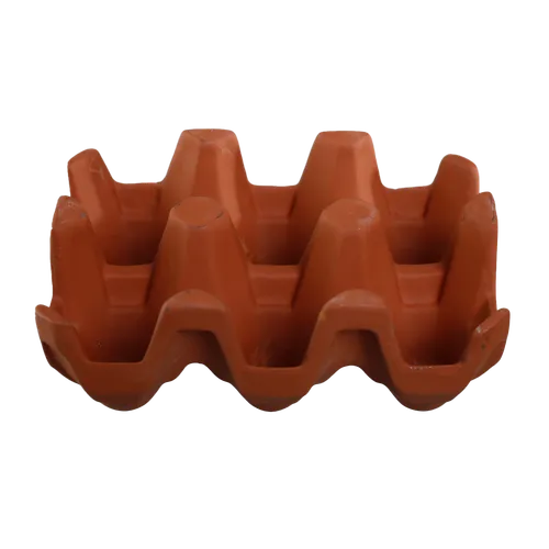 Terracotta Half Dozen Egg Carton Holder