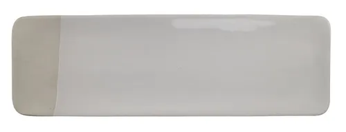 White Glazed Rectangular Serving Platter