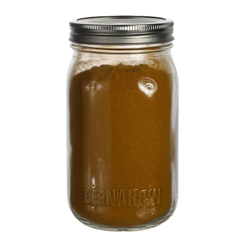 Clear Mason Jar With Curry Powder
