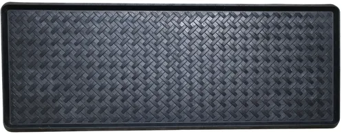 Black Cross Boot Mat