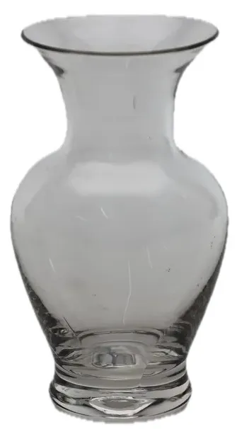 Mini Fluted Clear Glass Vase
