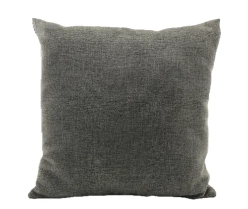 Heather Grey Solid Throw Pillow