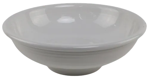 White Footed Stoneware Serving Bowl