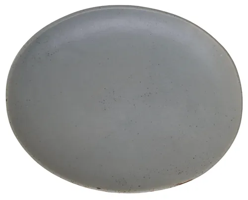 Grey Eggshell  Oval Serving Platter