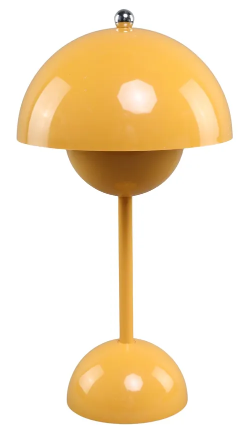 Mustard Yellow Mushroom Table Lamp