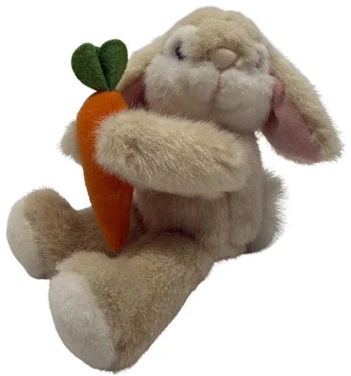 Cream Stuffed Rabbit With Carrot Plush