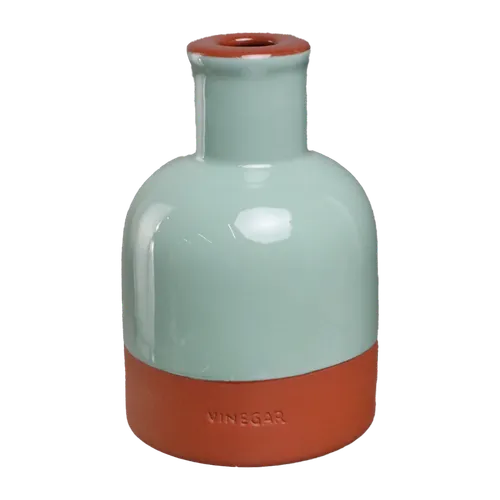 Green Sage & Terracotta Oil Bottle