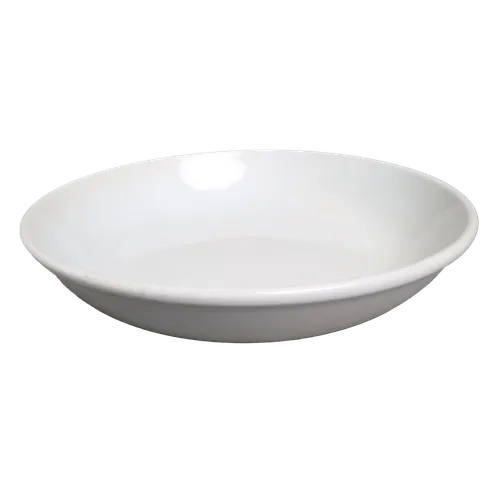Oversized Low Profile White Ceramic Serving Bowl