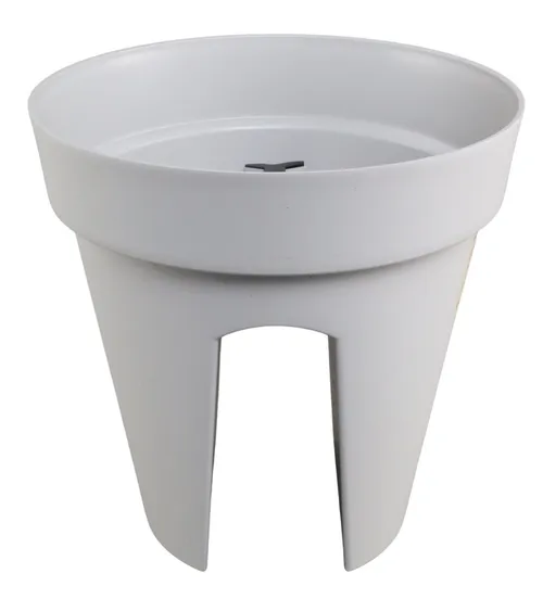 Grey Plastic Plant Pot For Railing
