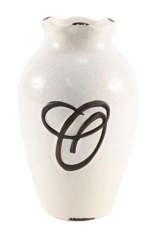 Beige Crackle Glaze Vase 