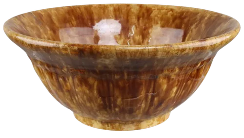Brown Pottery Mixing Bowl