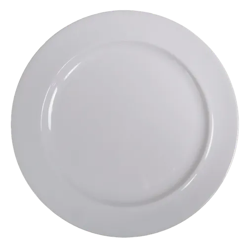 White Melamine Dinner Plate