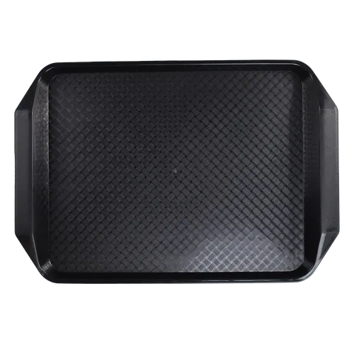 Black Plastic Food Service Tray
