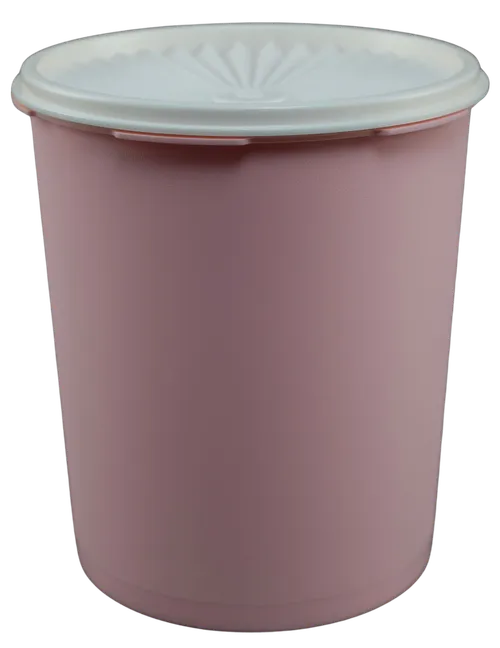 Pale Pink Plastic Heritage Storage Container With Lid