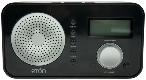 Black & Silver Desktop Radio