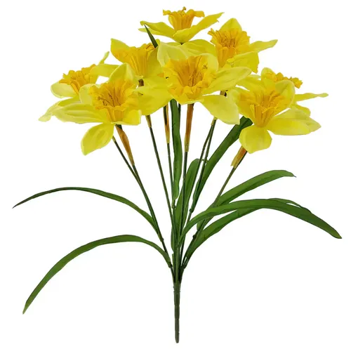 Artificial Yellow Daffodil Bush