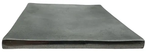 Silver Aluminum Plate Candle Holder