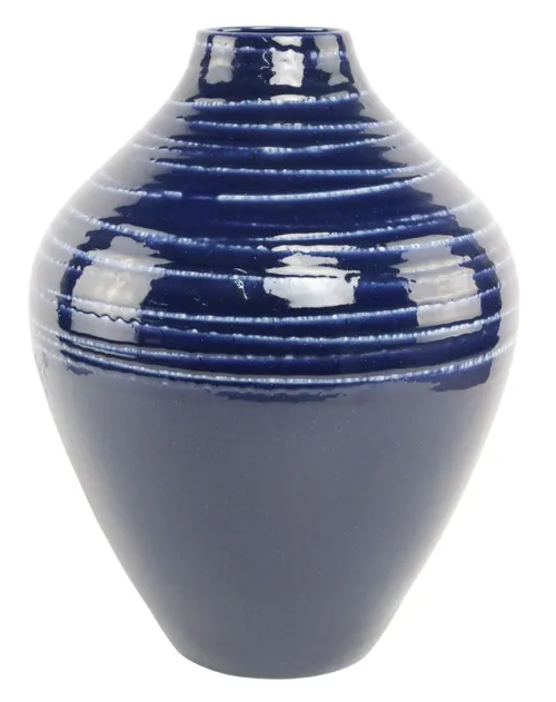 Blue Rope Large Ceramic Vase