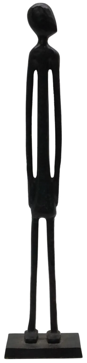 Black Metal Standing Figure