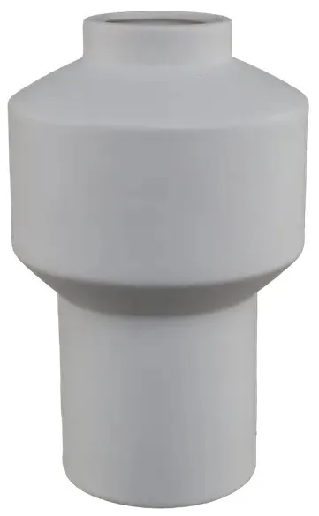 Matte White Geometric Vase