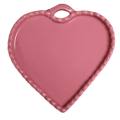 Pink Heart Side Plate