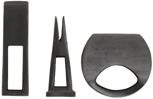 Forged Metal 3 Piece Cheese Knife Set