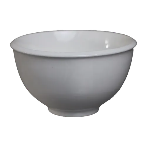 White Broad Rim Cereal Bowl
