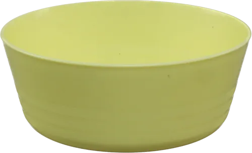 Yellow Plastic Cereal Bowl