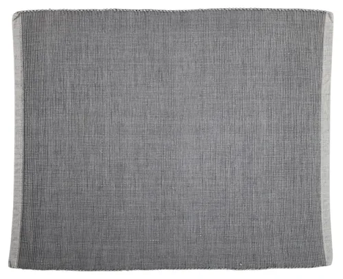 Light Grey Ribbed Rectangular Placemat