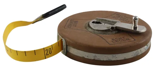 Vintage Leather Cased Surveying Measuring Tape