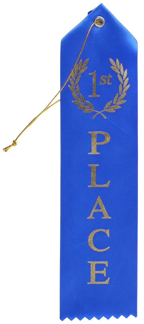 Blue 1st Place Ribbon Award