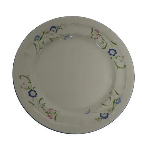 White With Blue Flowers Side Plate