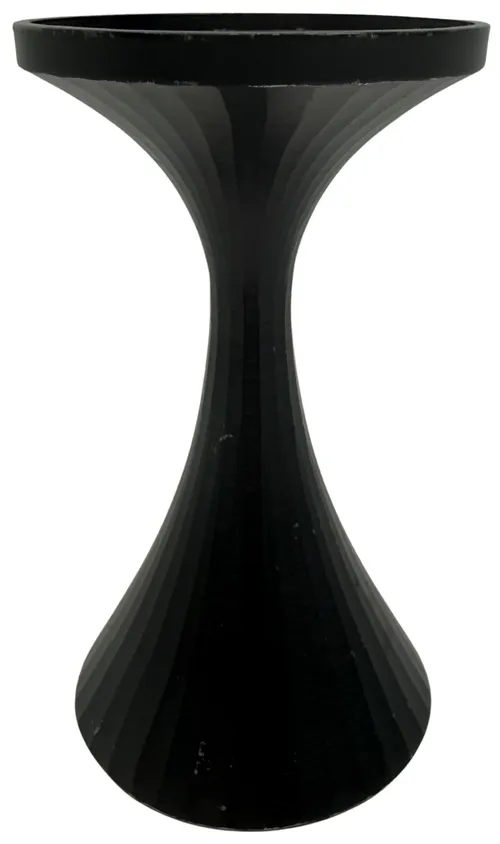Black Metal Vertical Line Candle Holder