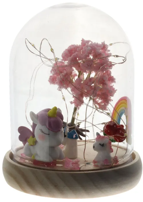 Clear Dome With Unicorns & Lights