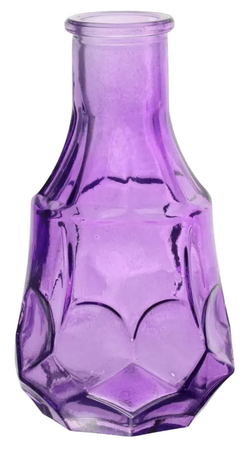 Purple Clear Glass Vase Collection - J
