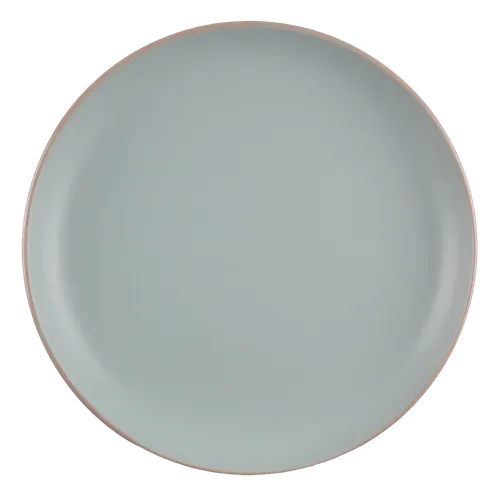 Matte Honeydew Mint With Sand Rim Dinner Plate