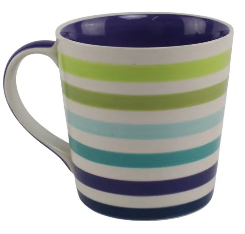 Blue & Green Stripe Mug