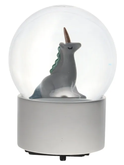 Unicorn Snowglobe With White Base