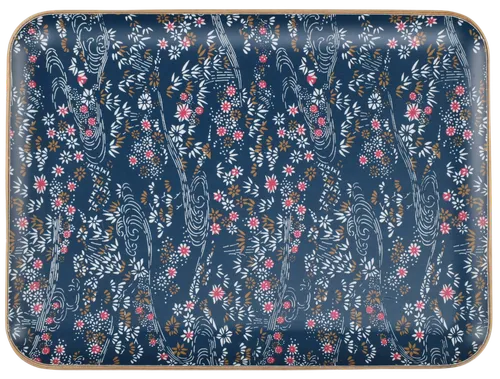 Blue Pattern Decorative Tray