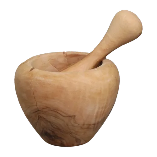 Mini Wood Mortar & Pestle