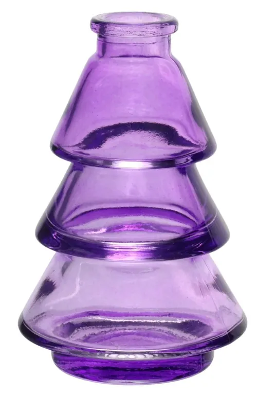 Purple Clear Glass Vase Collection - X